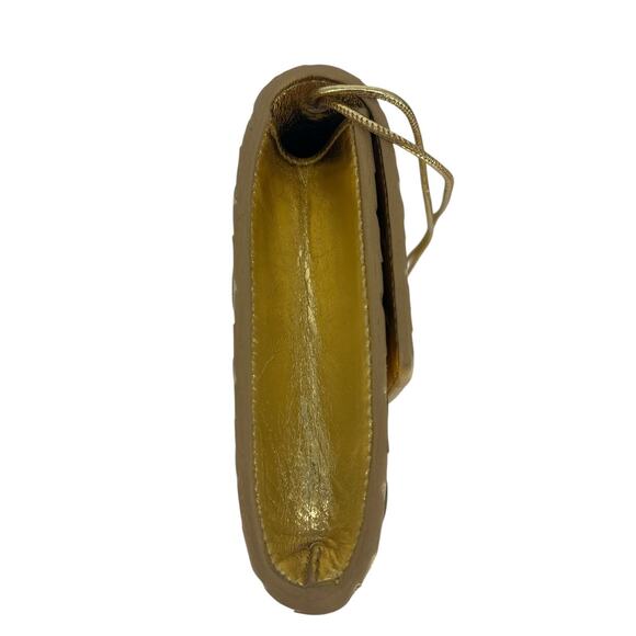 Bottega Veneta Andiamo Gold Intrecciato Leather Clutch Top Handle Bag - Picture 9 of 16